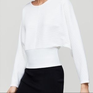 Aritzia Babaton White Hal Long Sleeve Top ✨💕